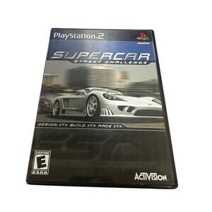 Supercar Street Challenge Playstation 2 PS2 Video Game Complete Tested